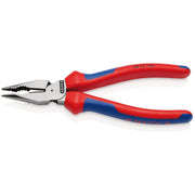 Knipex 08 22 185 SB Needle-Nose Combination Pliers with multi-component grips black atramentized, 185mm Draper - Town Tools