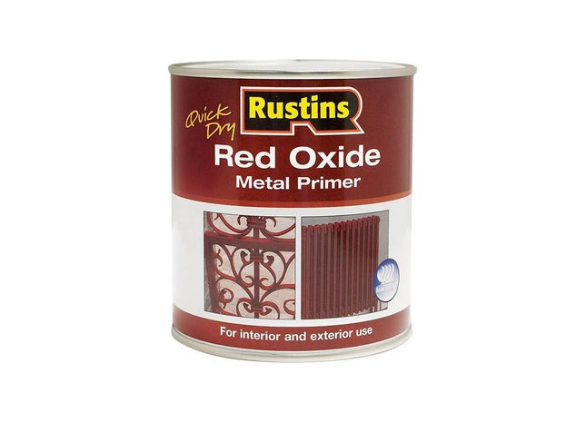 Rustins Quick Dry Red Oxide Metal Primer 500ml Rustins - RockBottom Nothampton