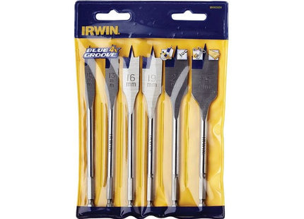 Irwin® Blue Groove 4X Flat Bit Set, 6 Piece IRWIN® - RockBottom Northampton