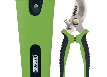 Draper Bypass Secateurs and Holster Set, 190mm (2 Piece) 09007 Draper - Town Tools 
