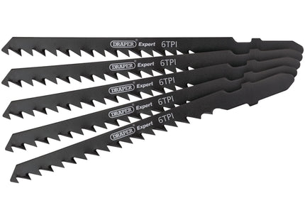 Draper DT244D Jigsaw Blade Set, 100mm (5 Piece) 81727 Draper - Town Tools 