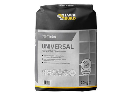 Everbuild Sika 700 TileSet Universal Grey 20kg Everbuild Sika - RockBottom Northamptin