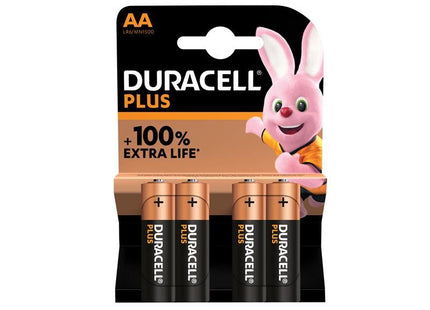 Duracell AA Cell Plus Power +150% Batteries (Pack 4) Duracell - RockBottom Northampton