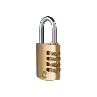 Yale Locks Brass Combination Padlock 40mm Yale Locks - RockBottom Northampton