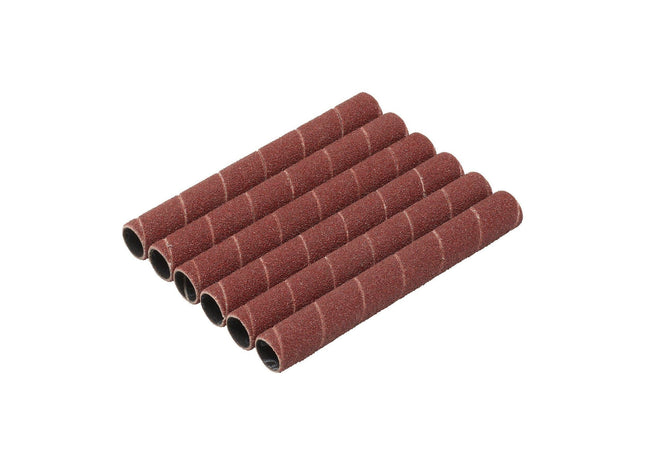 Draper Aluminium Oxide Sanding Sleeves, 12.7 x 115mm, 80 Grit (Pack of 6) Draper - Town Tools
