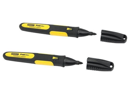 Stanley® Hand Tools Fine Tip Marker Black (Pack 2) STANLEY® Hand Tools - RockBottom Nothampton