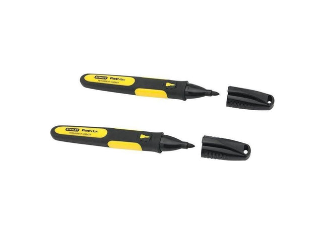 Stanley® Hand Tools Fine Tip Marker Black (Pack 2) STANLEY® Hand Tools - RockBottom Nothampton