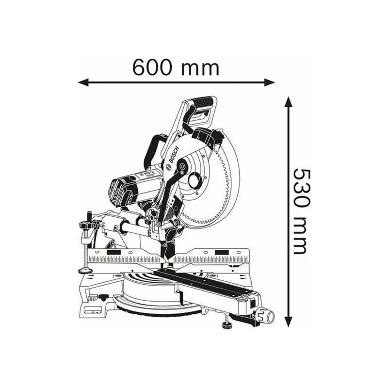 Bosch GCM 12 SDE Professional Sliding Mitre Saw 1450W 240V Bosch - RockBottom Northampton