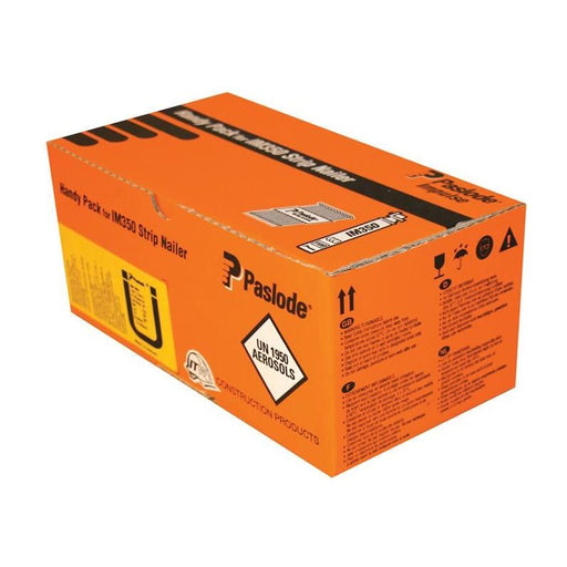 Paslode 3.1 x 75mm 350 Ring Nails Stainless Steel Finish Box of 1100 + 1 Fuel Cell Paslode - RockBottom Nothampton