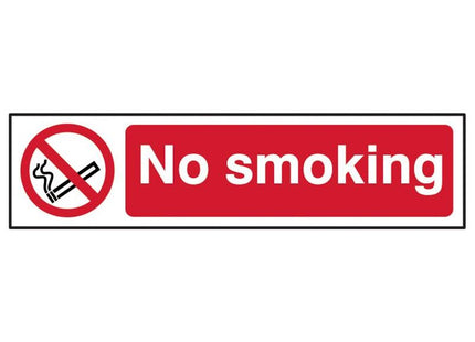 Scan No Smoking - PVC Sign 200 x 50mm Scan - RockBottom Nothampton