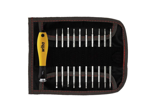 Wiha SYSTEM 4 SoftFinish® ESD Interchangeable Screwdriver Set, 12 Piece Wiha - RockBottom Northampton