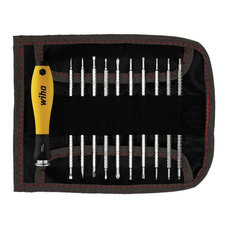 Wiha SYSTEM 4 SoftFinish® ESD Interchangeable Screwdriver Set, 12 Piece Wiha - RockBottom Northampton