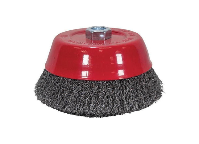 Faithfull Wire Cup Brush 125mm M14x2, 0.30mm Steel Wire Faithfull - RockBottom Northampton