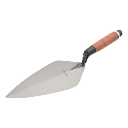 Marshalltown 34L Wide London Pattern Brick Trowel Leather Handle 12in Marshalltown - RockBottom Northampton