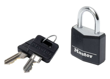 Master Lock Aluminium Black Vinyl Cover 30mm Padlock 4-Pin Master Lock - RockBottom Northampton