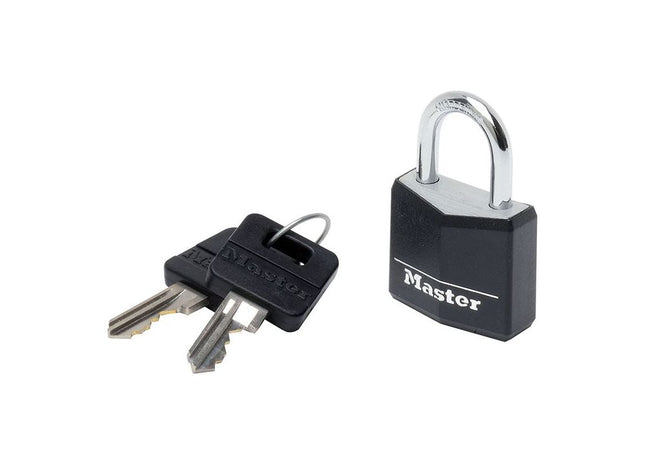Master Lock Aluminium Black Vinyl Cover 30mm Padlock 4-Pin Master Lock - RockBottom Northampton