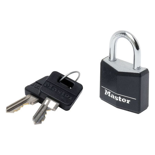 Master Lock Aluminium Black Vinyl Cover 30mm Padlock 4-Pin Master Lock - RockBottom Northampton