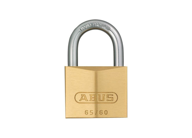 Abus Mechanical 65/60mm Brass Padlock Keyed Alike 6606 ABUS Mechanical - RockBottom Northampton 