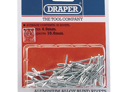 Draper Blind Rivets, 4 x 10mm (50 Piece) 14009 Draper - Town Tools 