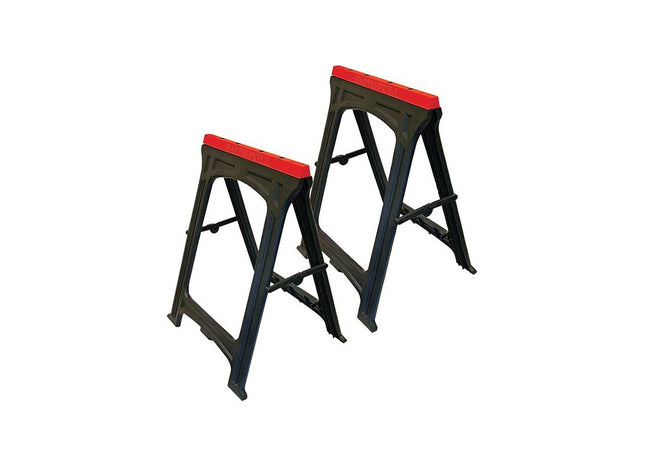 Faithfull Plastic Trestles Height 82cm x Length 57cm (Twin Pack) Faithfull - RockBottom Northampton