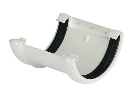 Floplast 112mm round union bracket white RU1