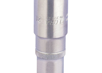 Draper Elora Deep Bi-Hexagon Socket, 1/2" Sq. Dr., 21mm 25135 Draper - Town Tools 