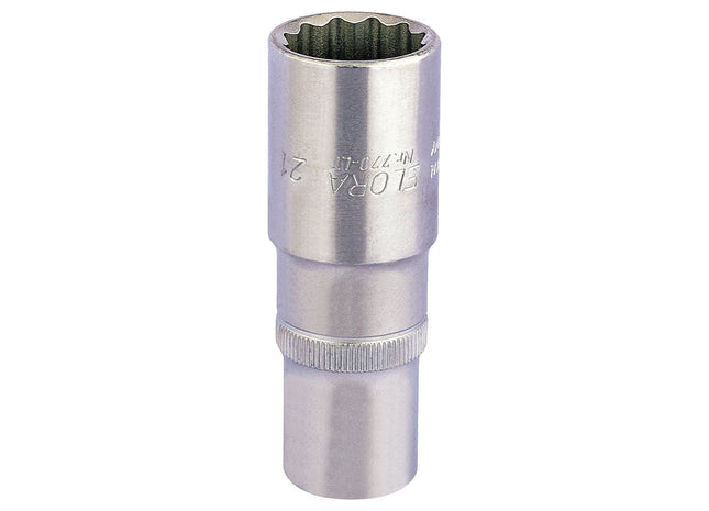 Draper Elora Deep Bi-Hexagon Socket, 1/2" Sq. Dr., 21mm 25135 Draper - Town Tools 