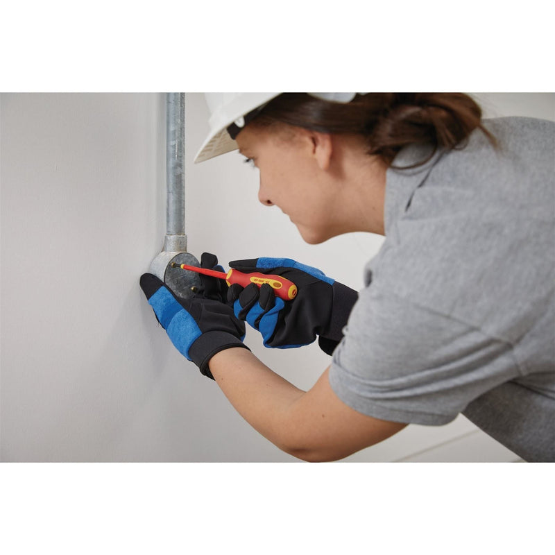 Draper XP1000 VDE Plain Slot Screwdriver, 4.0 x 100mm 64414 Draper - Town Tools 