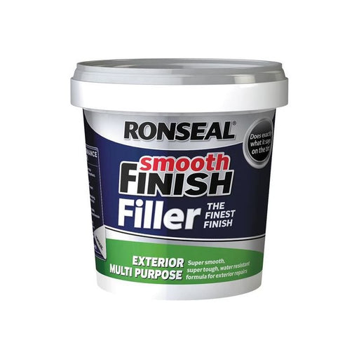 Ronseal Smooth Finish Exterior Multipurpose Ready Mix Filler Tub 1.2kg Ronseal - RockBottom Nothampton
