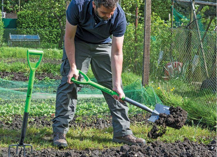 Draper Carbon Steel Garden Fork and Spade Set, Green 16566 Draper - Town Tools 