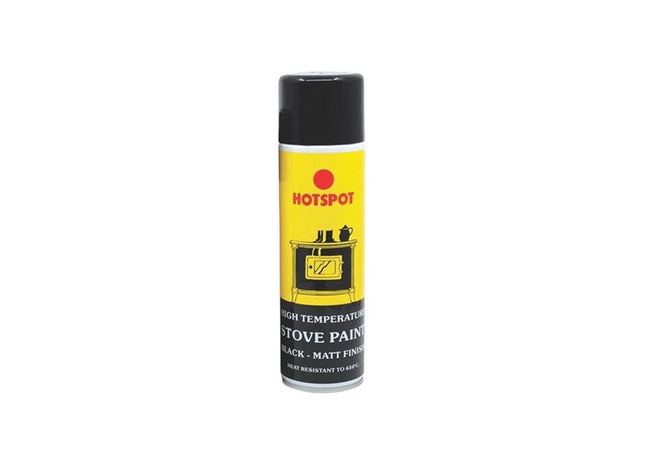 Hotspot Spray Stove Paint Matt Black 250ml Hotspot - RockBottom Northampton