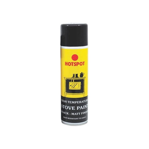 Hotspot Spray Stove Paint Matt Black 250ml Hotspot - RockBottom Northampton