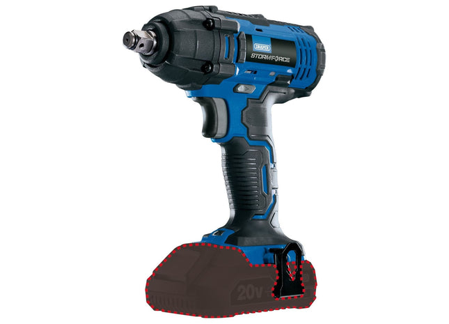 Draper Storm Force 20V Mid-Torque Impact Wrench, 1/2", 250Nm (Sold Bare) Draper - Town Tools 