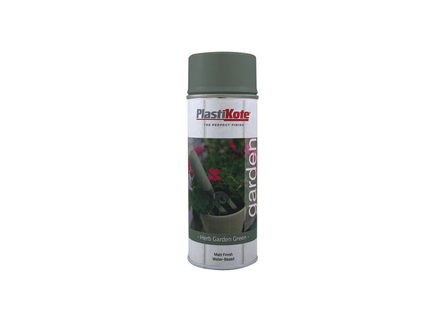 Plastikote Garden Colours Spray Paint Herb Garden Green 400ml PlastiKote - RockBottom Nothampton