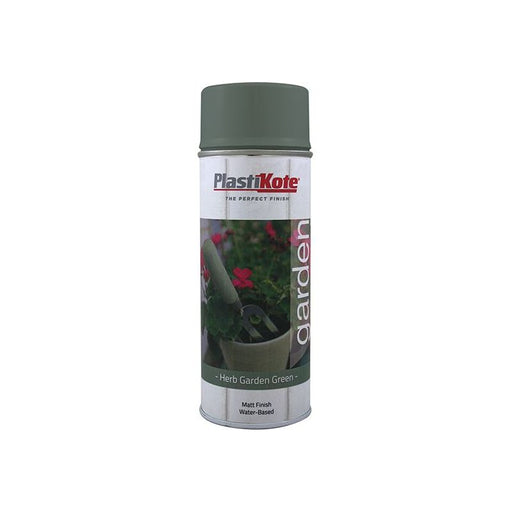 Plastikote Garden Colours Spray Paint Herb Garden Green 400ml PlastiKote - RockBottom Nothampton