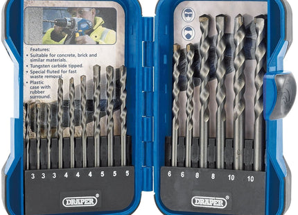 Draper Masonry Drill Bit Set (15 Piece) 18550 Draper - Town Tools 