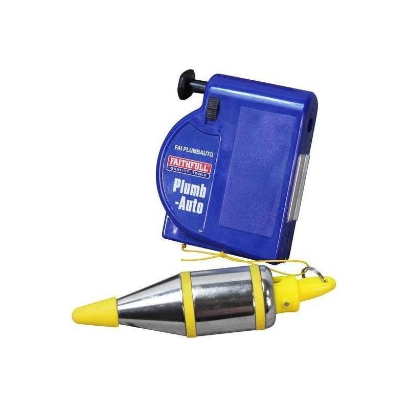 Faithfull Plumb-Auto Automatic Plumb Line 400g (14oz) Faithfull - RockBottom Northampton