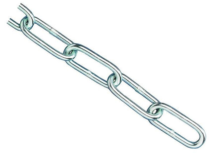 Faithfull Zinc Plated Chain 3mm x 2.5m - Max. Load 80kg Faithfull - RockBottom Northampton