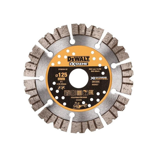 Dewalt Power Tools DT90294 Extreme Diamond Cutting Blade 125 x 22.23mm DeWALT Power Tools - RockBottom Northampton