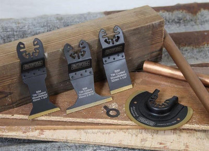 Faithfull Multi-Function Titanium Blade Set 4 Piece Faithfull - RockBottom Northampton
