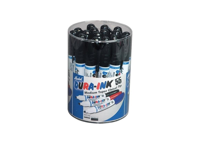 Markal DURA-INK® 55 Medium Taper Marker Black (Tub 20) Markal - RockBottom Northampton