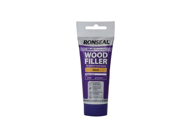 Ronseal Multipurpose Wood Filler Tube Natural 100g Ronseal - RockBottom Nothampton