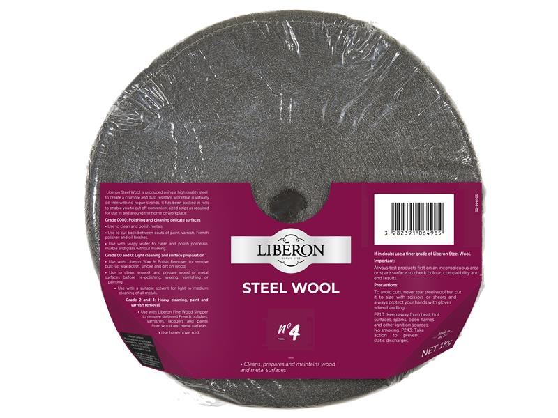 Liberon Steel Wool Grade 4 1kg Liberon - RockBottom Northampton