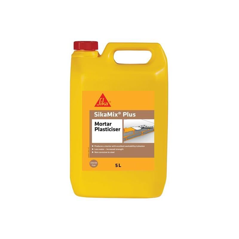 Everbuild Sika Sikamix Plus 5 litre Everbuild Sika - RockBottom Northamptin