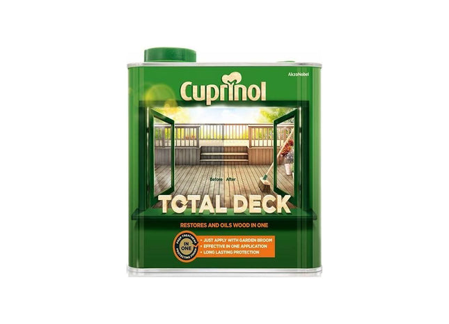 Cuprinol Total Deck Restore & Oil Wood Clear 2.5 litre Cuprinol - RockBottom Northampton