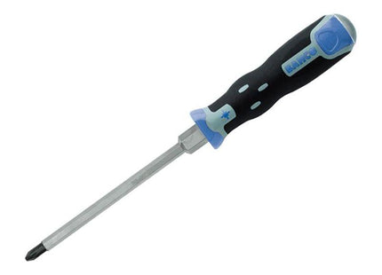 Bahco Tekno+ Through Shank Screwdriver Pozi Tip PZ2 x 125mm Bahco - RockBottom Northampton