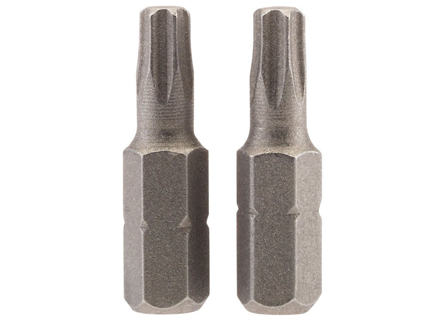 Draper TX-STAR Insert Bit, 1/4" Hex, 25mm Long, T25 (Pack of 2) Draper - Town Tools 
