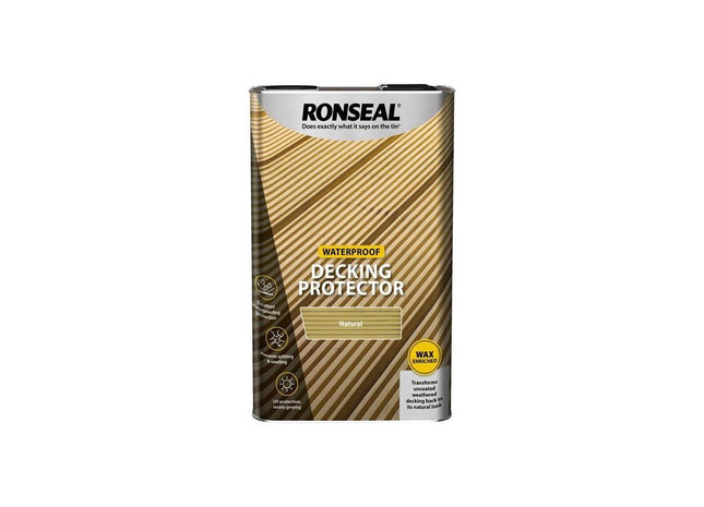 Ronseal Decking Protector Natural 5 litre Ronseal - RockBottom Nothampton