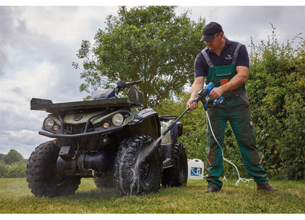 Draper D20 20V Cordless Pressure Washer Kit, 1 x 2.0Ah Battery, 1 x Fast Charger Draper - Town Tools