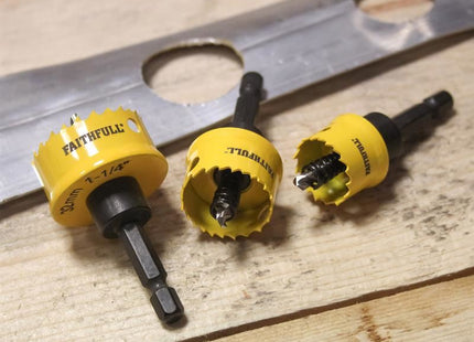 Faithfull Mini Holesaw Set, 3 Piece Faithfull - RockBottom Northampton